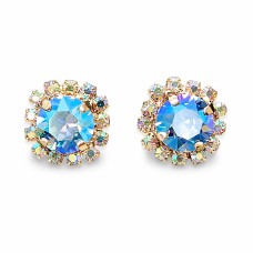 Earrings “Glory III (Light Sapphire Shimmer)” created with Crystals by Swarovski®
