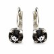 Kõrvarõngad naistele DiamondSky „Suursugusus (Silver Night)“ Swarovski® kristallidega