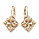 Earrings “Crystal Twister (Golden Shadow)” created with Crystals by Swarovski®