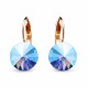 Kõrvarõngad „Clarice II (Sapphire Shimmer)“ Swarovski® kristallidega