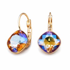 Серьги «Ослепительный Блеск IV (Light Colorado Topaz Shimmer)» с кристаллами Swarovski®