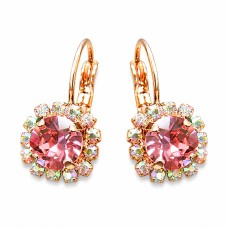 Earrings “Glory II (Rose Peach)” created with Crystals by Swarovski®