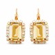 Earrings “Lourdes II (Golden Shadow)” created with Crystals by Swarovski®