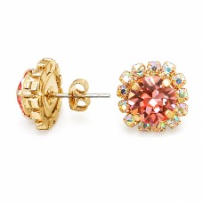 Naiste kõrvarõngad Diamond Sky „Glory III (Rose Peach)“ koos Swarovski kristallidega