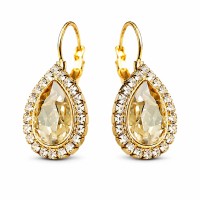 Kõrvarõngad „Celestial Drop (Golden Shadow)“ Swarovski® kristallidega