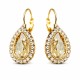 Earrings “Celestial Drop (Golden Shadow)” created with Crystals by Swarovski®