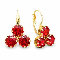 Earrings “Crystal Lady II (Scarlet)” created with Crystals by Swarovski®