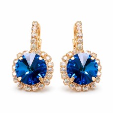 Серьги «Кларис VII (Sapphire)» с кристаллами Swarovski®