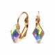 Kõrvarõngad „Crystal Rhombus IV (Aurora Borealis)“ Swarovski® kristallidega