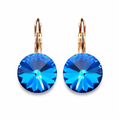 Kõrvarõngad „Clarice II (Bermuda Blue)“ Swarovski® kristallidega