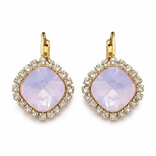 Earrings “Glare III (Rose Water Opal)” created with Crystals by Swarovski®
