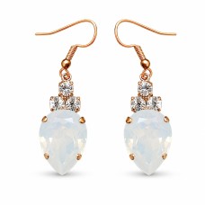 Earrings “Leonora (White Opal)” created with Crystals by Swarovski®