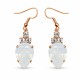 Серьги «Леонора (White Opal)» с кристаллами Swarovski®