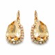 Earrings “Celestial Drop III (Golden Shadow)” created with Crystals by Swarovski®