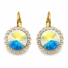 Earrings “Clarice (Aurora Borealis)” created with Crystals by Swarovski®