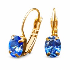 Kõrvarõngad „Baroque Mirror II (Fancy Blue)“ Swarovski® kristallidega