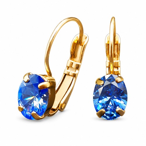 Kõrvarõngad „Baroque Mirror II (Fancy Blue)“ Swarovski® kristallidega