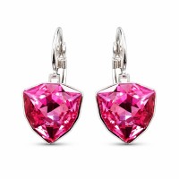 Kõrvarõngad „Bermuda Triangle (Rose)“ Swarovski® kristallidega