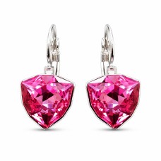 Earrings “Bermuda Triangle (Rose)” created with Crystals by Swarovski®