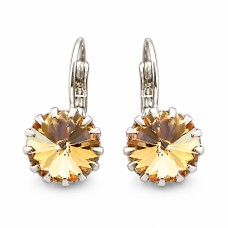 Earrings “Vintage VI (Golden Shadow)” created with Crystals by Swarovski®