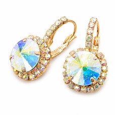 Серьги «Кларис VII (Aurora Borealis)» с кристаллами Swarovski®