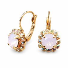 Earrings “Glory II (Rose Water Opal)” created with Crystals by Swarovski®