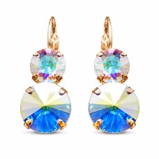 Kõrvarõngad naistele DiamondSky „Clarice VIII (Aurora Borealis)“ Swarovski kristallidega