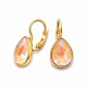 Earrings “Crystal Drop (Cappuccino DeLite)” created with Crystals by Swarovski®