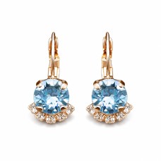 Earrings “Glory III (Aquamarine Blue)” created with Crystals by Swarovski®