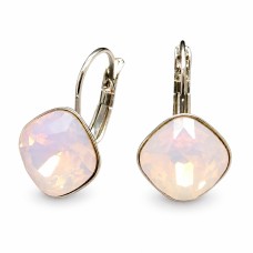 Earrings “Glare IV (Rose Water Opal)” created with Crystals by Swarovski®