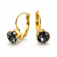 Kõrvarõngad „Glory V (Silver Night)“ Swarovski® kristallidega