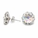Серьги «Винтаж VIII (White Patina)» с кристаллами Swarovski®