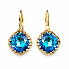 Earrings “Vintage IV (Bermuda Blue)” created with Crystals by Swarovski®