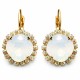 Earrings “Glare III (White Opal)” created with Crystals by Swarovski®