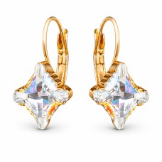 Naiste kõrvarõngad Diamond Sky „Crystal Rhombus II (Aurora Borealis)“ koos Swarovski kristallidega