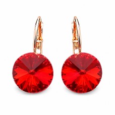Naiste kõrvarõngad Diamond Sky „Clarice II (Scarlet)“ koos Swarovski kristallidega
