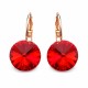 Earrings “Clarice II” (Scarlet) embellished with Crystals by Swarovski®