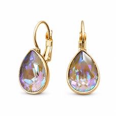 Kõrvarõngad naistele DiamondSky „Kristalne Piisk (Army Green DeLite)“ Swarovski kristallidega