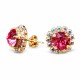 Kõrvarõngad „Glory III (Rose)“ Swarovski® kristallidega