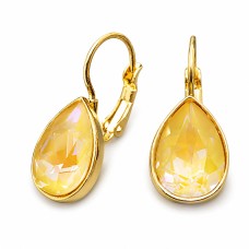 Kõrvarõngad naistele DiamondSky „Kristalne Piisk (Ochre DeLite)“ Swarovski® kristallidega