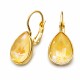 Kõrvarõngad naistele DiamondSky „Kristalne Piisk (Ochre DeLite)“ Swarovski® kristallidega