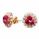 Kõrvarõngad naistele DiamondSky „Bermuda Triangle IV“ (Rose) Swarovski® kristallidega