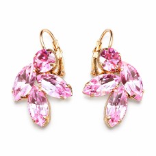 Naiste kõrvarõngad Diamond Sky „Heavenly Flowers II“ koos Swarovski kristallidega