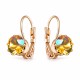 Kõrvarõngad „Glory (Light Topaz Shimmer)“ Swarovski® kristallidega