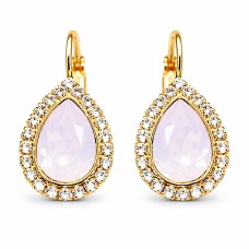 Earrings “Celestial Drop (Rose Water Opal)” created with Crystals by Swarovski®
