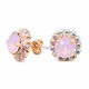 Naiste kõrvarõngad Diamond Sky „Glory III (Rose Water Opal)“ koos Swarovski kristallidega
