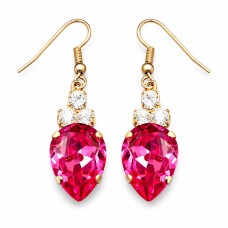 Naiste kõrvarõngad Diamond Sky „Leonora (Rose)“ koos Swarovski kristallidega