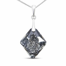 Hõbekulon „Growing Crystal“ (Silver Night) 925 hõbedast Swarovski® kristalliga