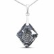 Hõbekulon „Growing Crystal“ (Silver Night) 925 hõbedast Swarovski® kristalliga