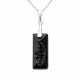 925 Sterling Silver Pendant “Growing Crystal II” (Jet) embellished with Crystals by Swarovski®